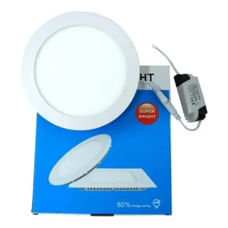 Panel Slim Redondo De Empotrar 6W Blanco Cálido 3K O Frío 65K IP20