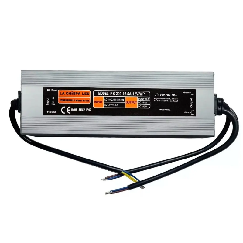 Fuente 12V 200W, Exterior IP67