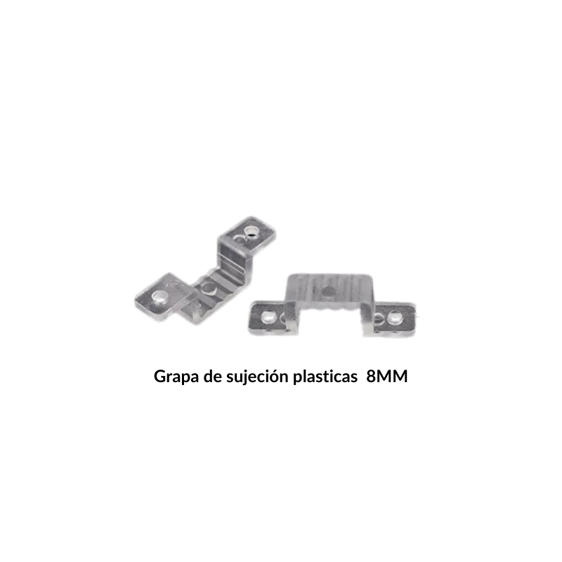 25 Pares de grapa de sujeción plasticas  8MM