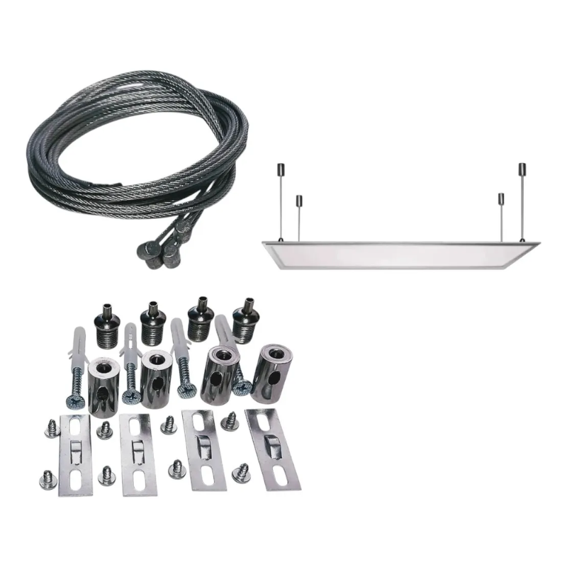 KIT Suspender para Panel Led 4 Tensores