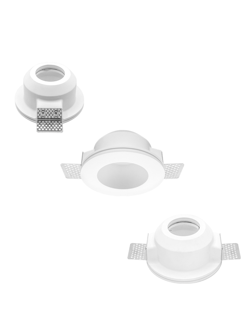 Luminario de techo, BASE GU10 (sin lámpara) 25W máximo empotrar trimless IP20