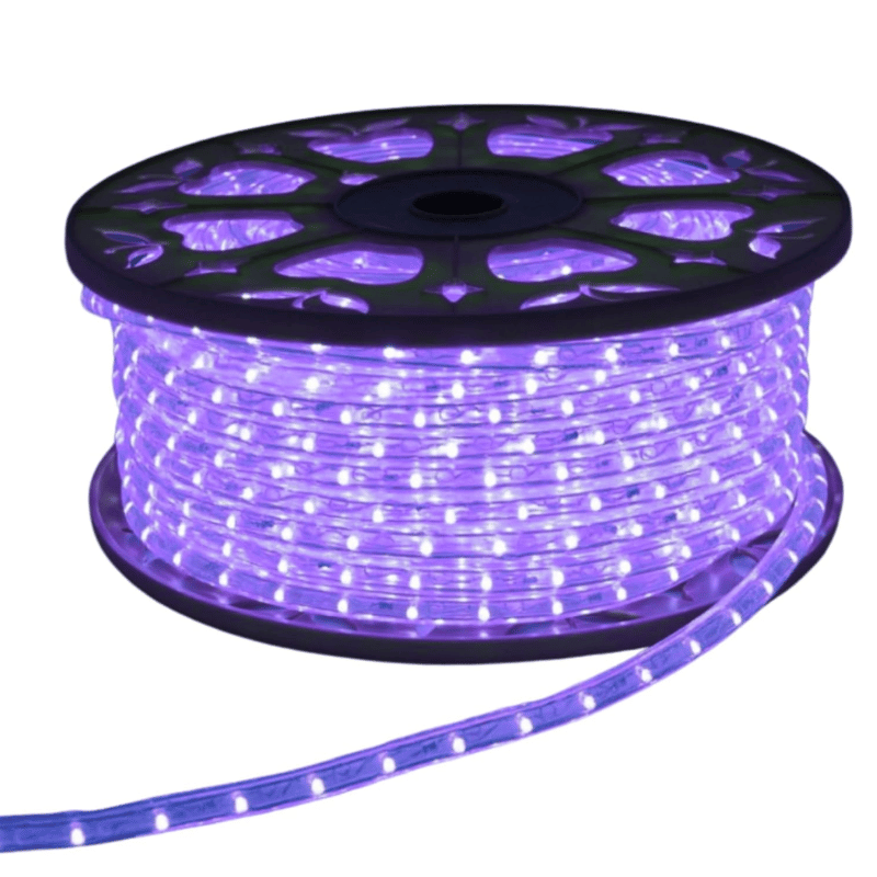 Metro Manguera Led Tivoli 3 Hilos tipo 360 tono Morado