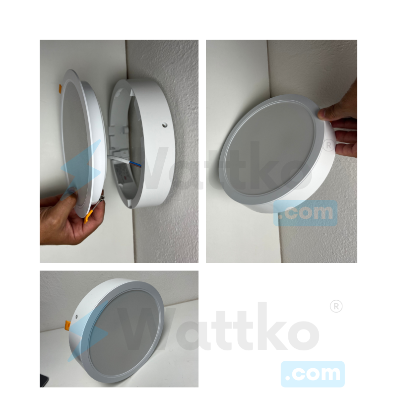 Luminaria 24W Empotrar o Sobreponer Blanco Neutro 127V