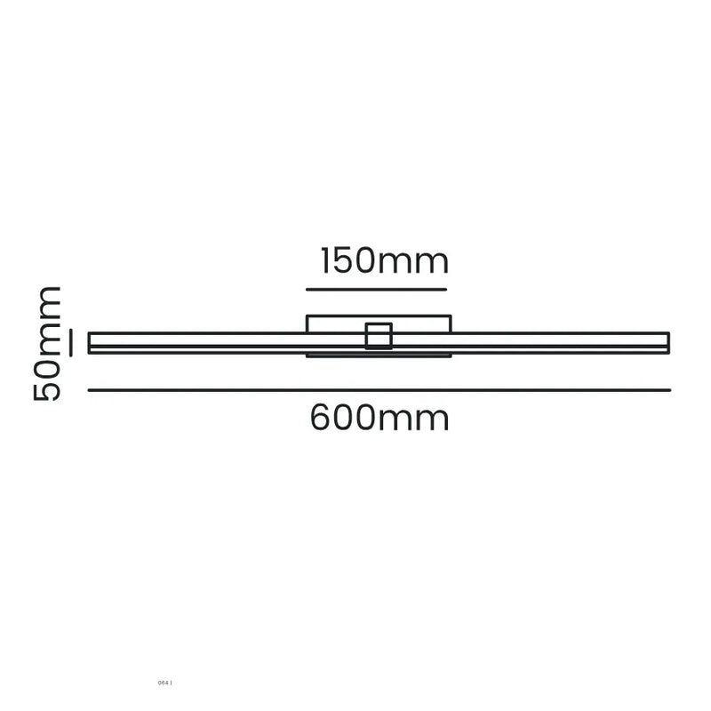 Lampara Blanca Lineal 60cm LED 12W CCT (Blanco Frío, Neutro y Cálido)