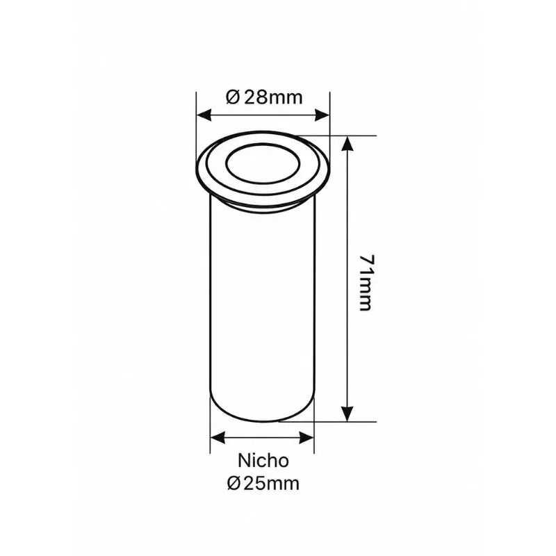 Empotrado Piso Mini  0.45W 3000K Cálido Uso Exterior