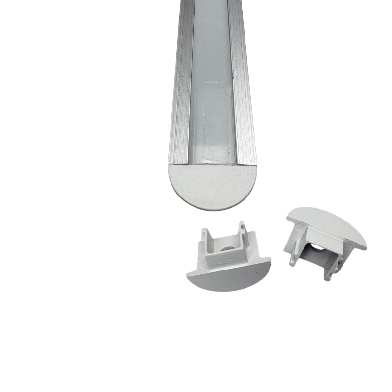 3M De Perfil De Aluminio Natural 130A Con Pestaña Empotrar  16.8x12mm
