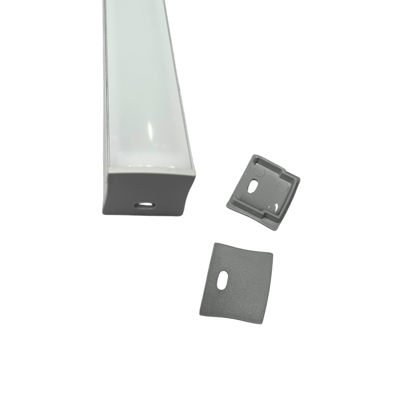 Kit 2 Tapas Perfil Aluminio  2020 20x23.5 mm