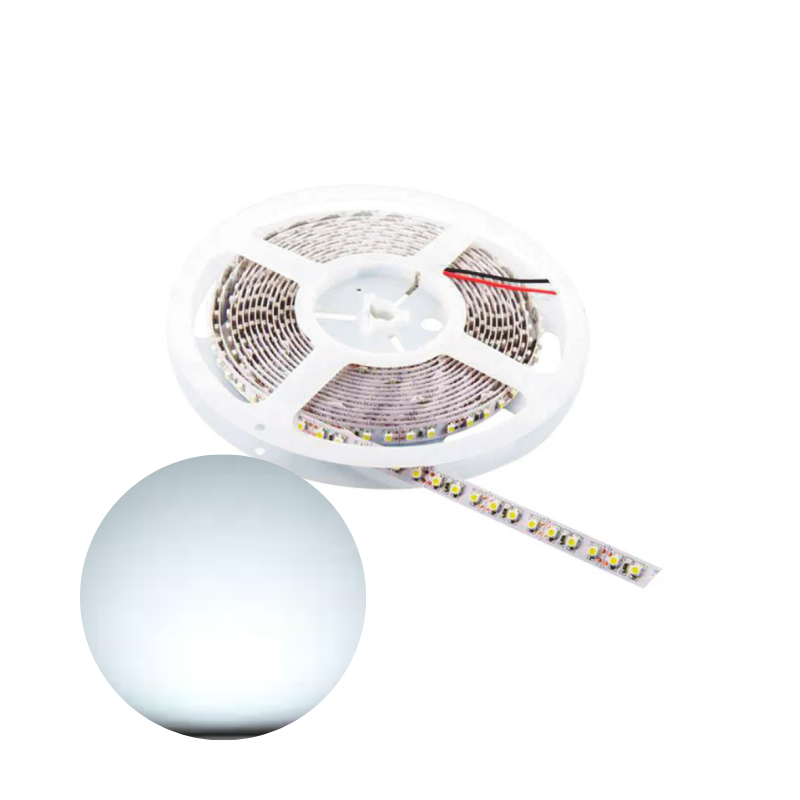 5M Tira 120 LEDs Metro 2835 12V 6500K Blanco Frío