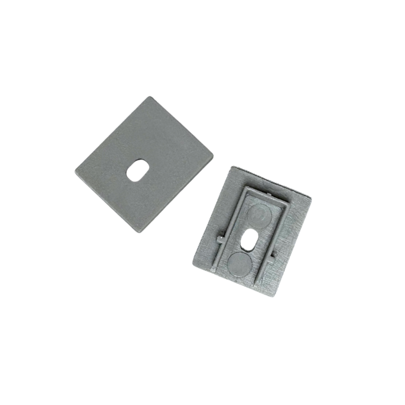 Kit 2 Tapas Para Perfil Aluminio 401 Reforzado 22.3 x 26.5 mm