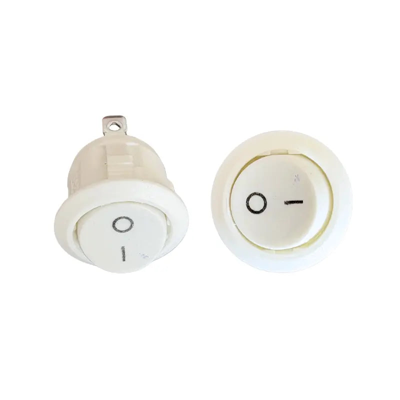 Botón Interruptor Blanco Para Mueble 6a 127V On/Off