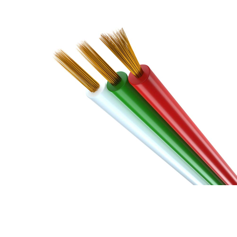 Meter of 22AGW gauge 3-conductor line cable for 3-pin FCOB COB RGB SMD RGB