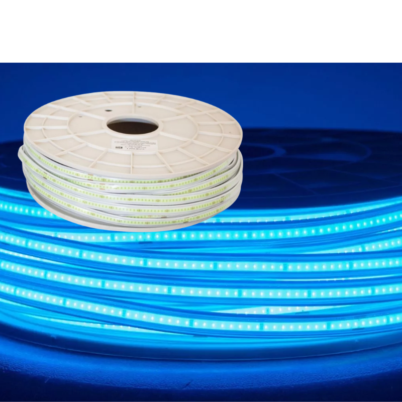 Metro Manguera COB LED Azul Hielo 110V Resistente Al Agua