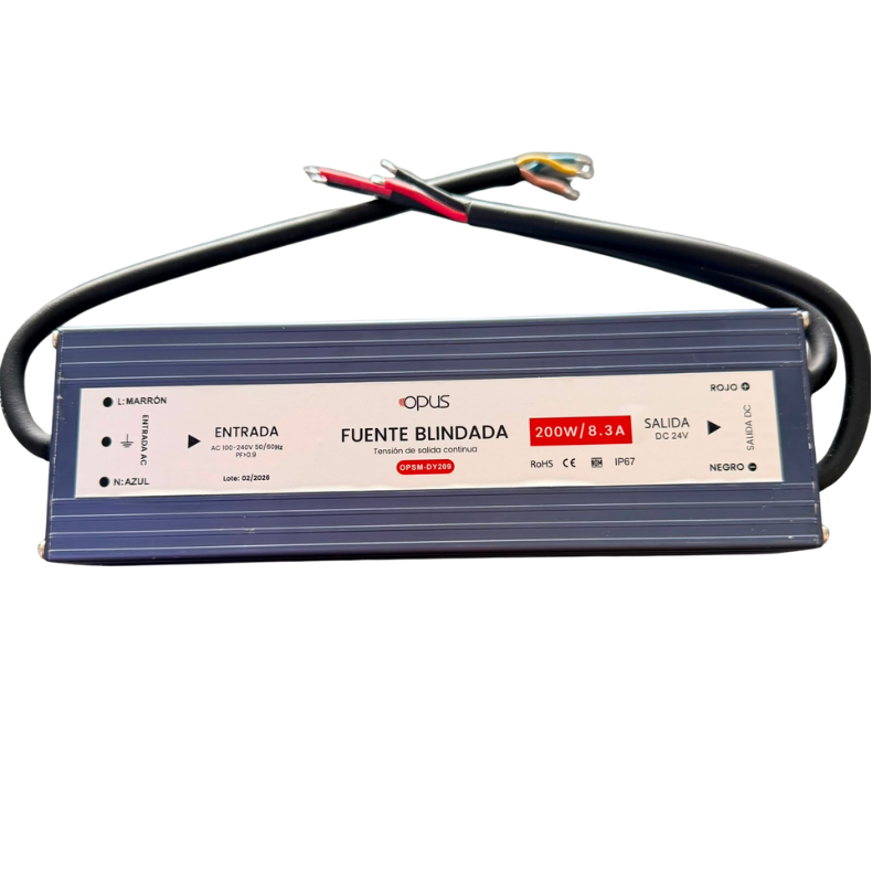 Fuente de Poder Conmutada 24V 200W Exterior IP67