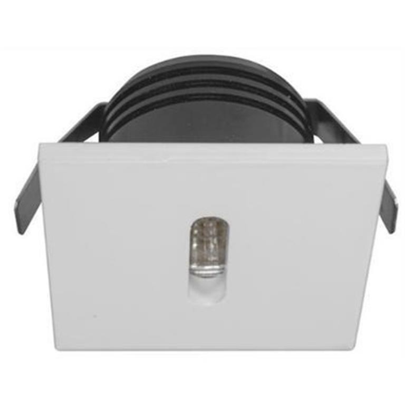 Luminario de pared, blanco cálido, 2.5 Watts, cuadrado salida puntual lineal, de empotrar IP20