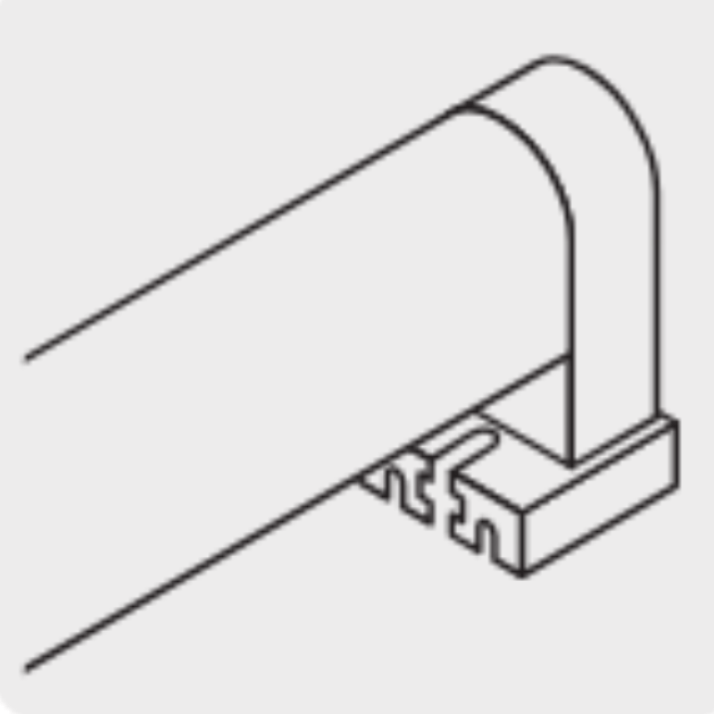 2 pz portalámparas p/tubo LED y fluorescente, base FA8 ( SLIM LINE ) - Wattko