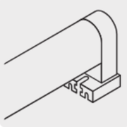 2 pz portalámparas p/tubo LED y fluorescente, base FA8 ( SLIM LINE ) - Wattko