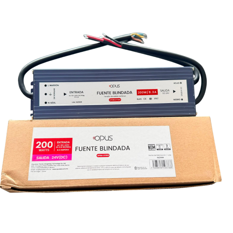 Fuente de Poder Conmutada 24V 200W Exterior IP67