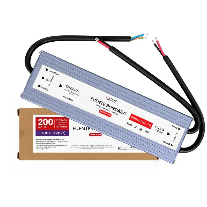 Fuente de Poder Blindada 12V 200W Exterior IP67