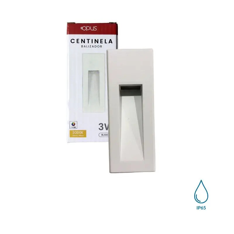 Luminaria Cortesía Blanca 3W Empotrar Rectangular Cálida 3K IP65 Exterior (Copia)