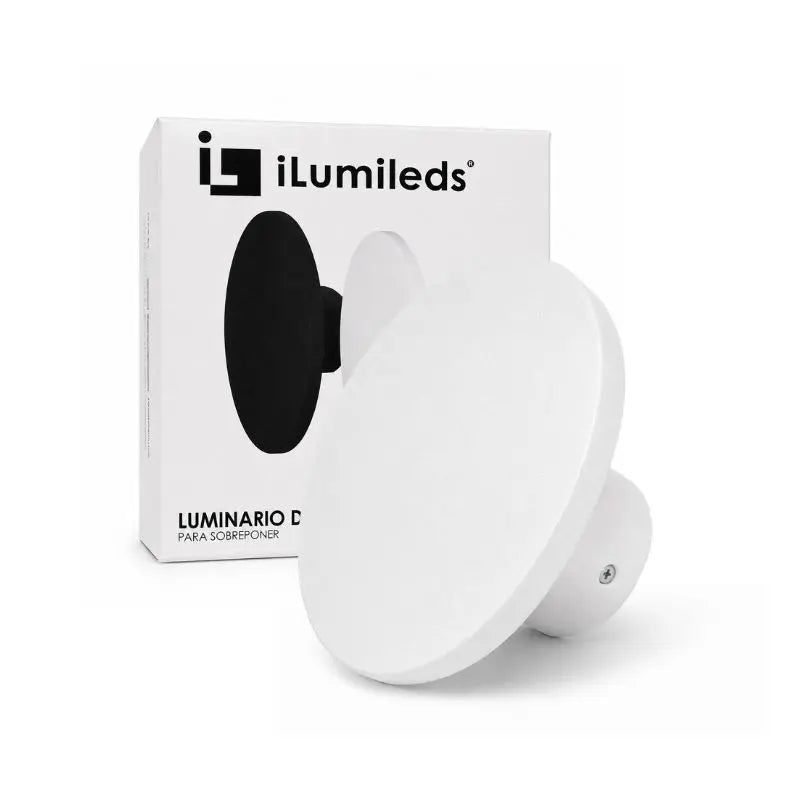 Luminaria Tipo Eclipse de Pared 12W Blanco Cálido IP65 Color Blanco