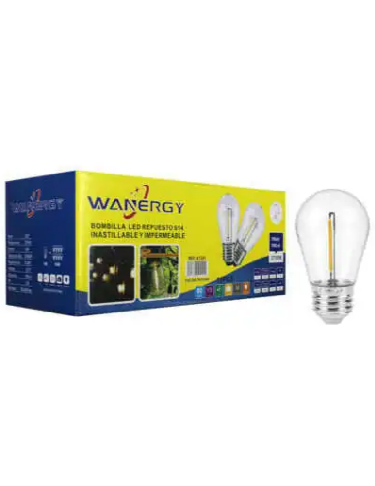 Vintage Led Plastic Spotlight 1w Warm Light 2700k E26 10pcs