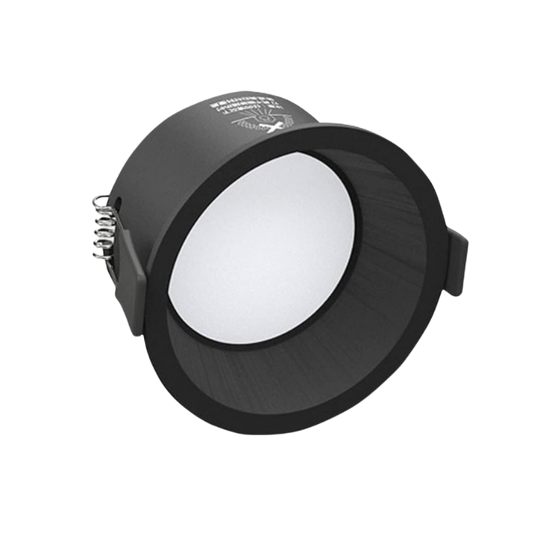 Difusor Negro Empotrar  Foco GU10 IP65 Zonas Húmedas