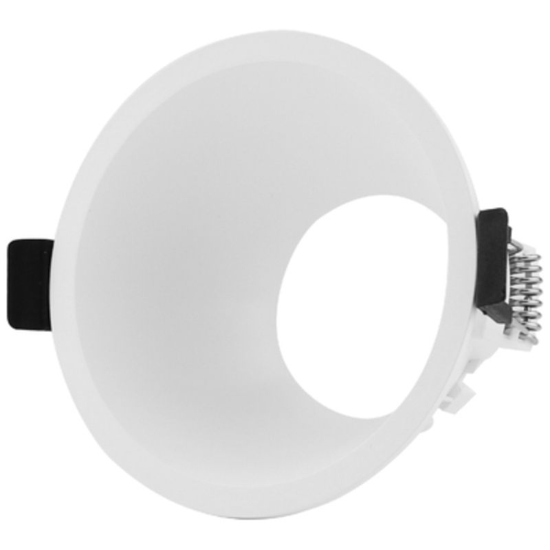 GU10 Recessed Light Fixture, White. Bulb not included.