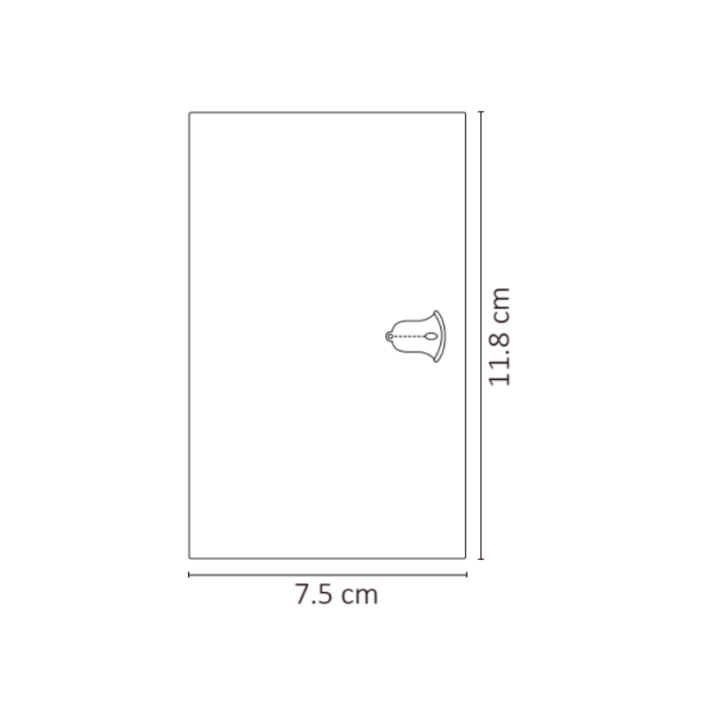 Placa Timbre Color Negro Luxury, Policarbonato