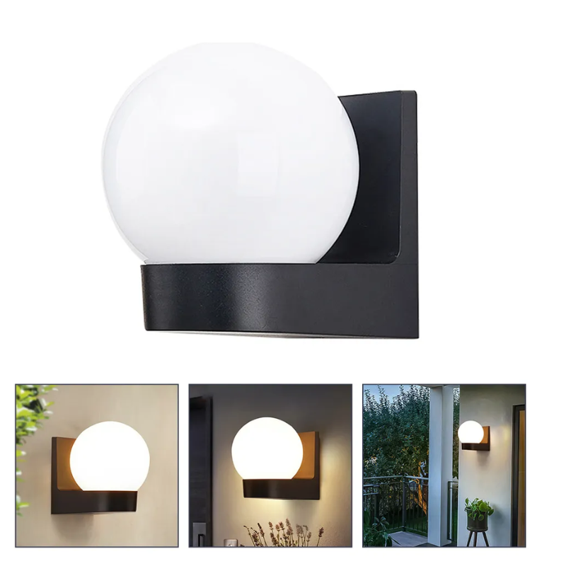 Lampara de Muro Exterior e interior Esfera 60w  Para Foco