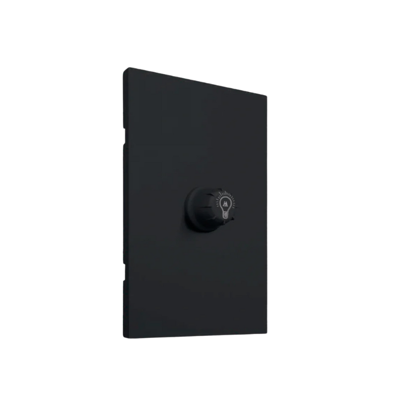 Placa Atenuador 100W LED Color Negro Luxury, Policarbonato