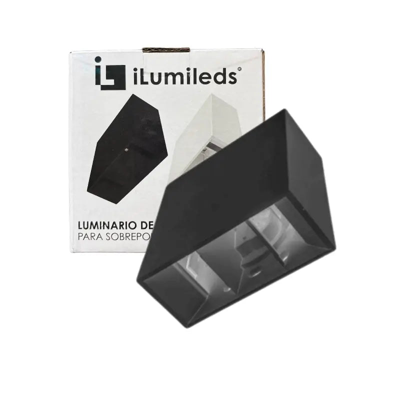 Luminaria  LED  Policarbonato Negro 4W Haz De Luz Ajustable Blanco Cálido 3k