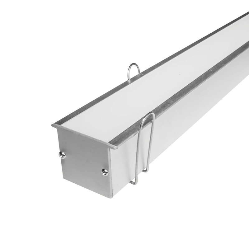 2M Perfil Aluminio Natural Empotrar Con Pestaña 3830 Empotrar  38x30 mm