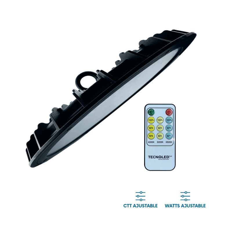 Campana Led CCT (4K,5K,65K)  100W 12,000LM Watts Ajustables (60,80,100)W IP65