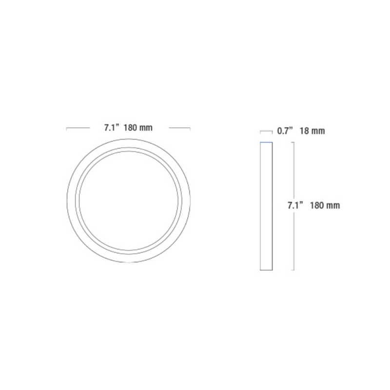Lampara LED 12W Sobreponer Aspen CCT 27K-5K Uso Exterior