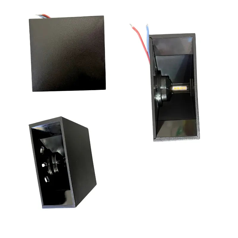 Luminaria  LED  Policarbonato Negro 4W Haz De Luz Ajustable Blanco Cálido 3k