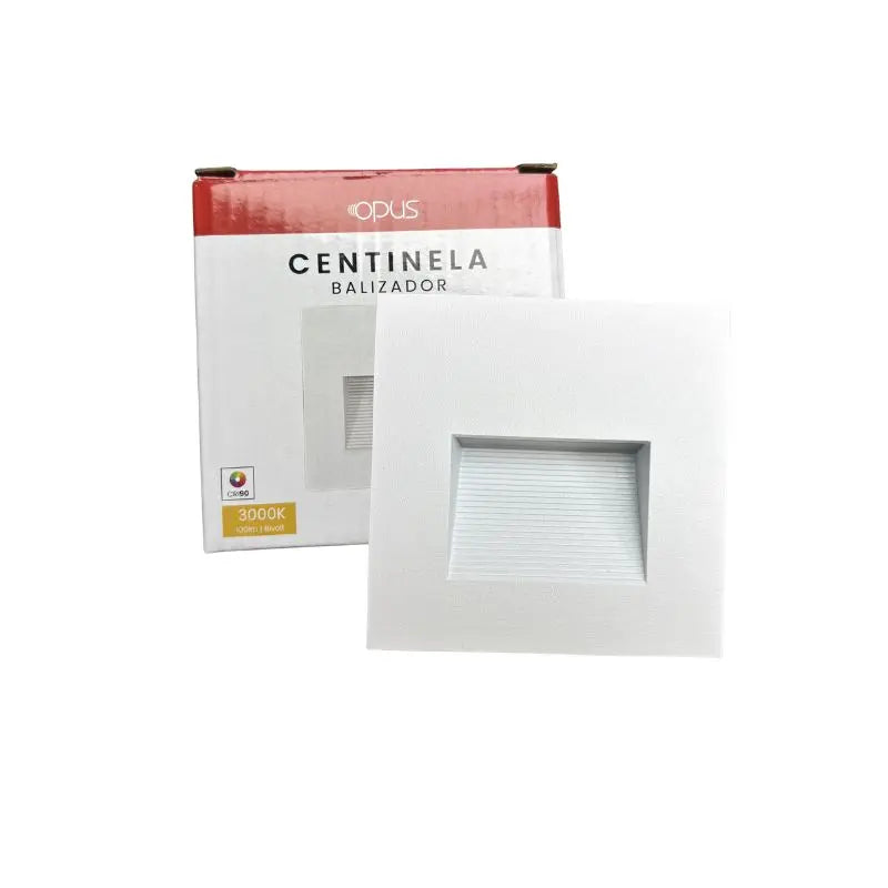 Luminaria Cortesía Blanca 3W Empotrar Cuadrada Cálida 3K IP65 Exterior