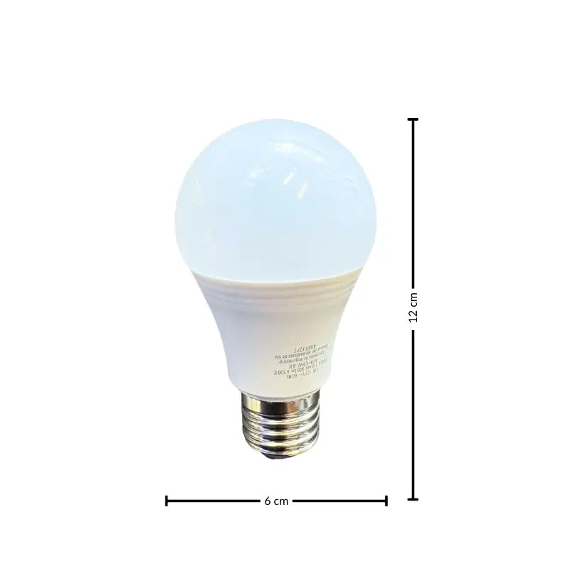 Foco LED Globo  9W E27W Blanco Frío 6500K Con Sensor de Movimiento y Fotocelda