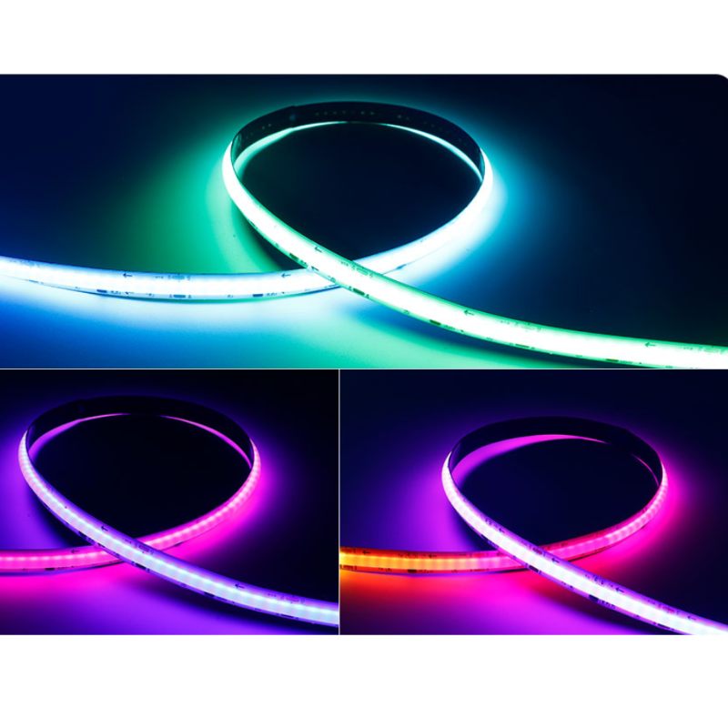 5M Tira RGB COB 12v 2835 576D 10MM Pixel IP20 16W/M