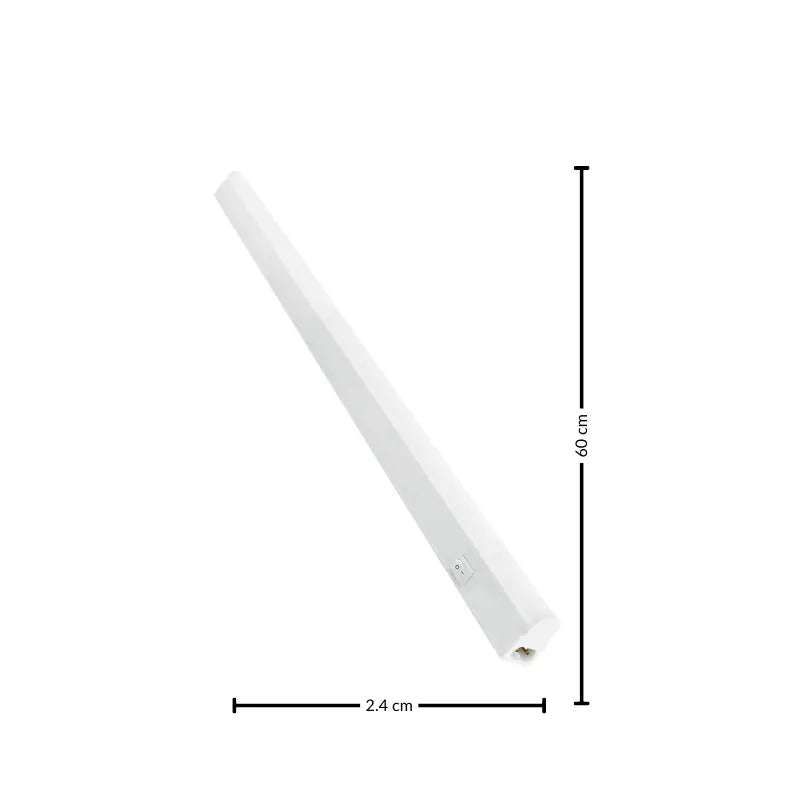 Tubo T8 integrado LED  60cm 9W Blanco Frío 6500K  Con Interruptor De Encendido