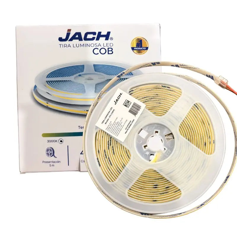 Tira COB 110V Slim 9W/M 3000K Blanco Cálido  Atenuable  IP20