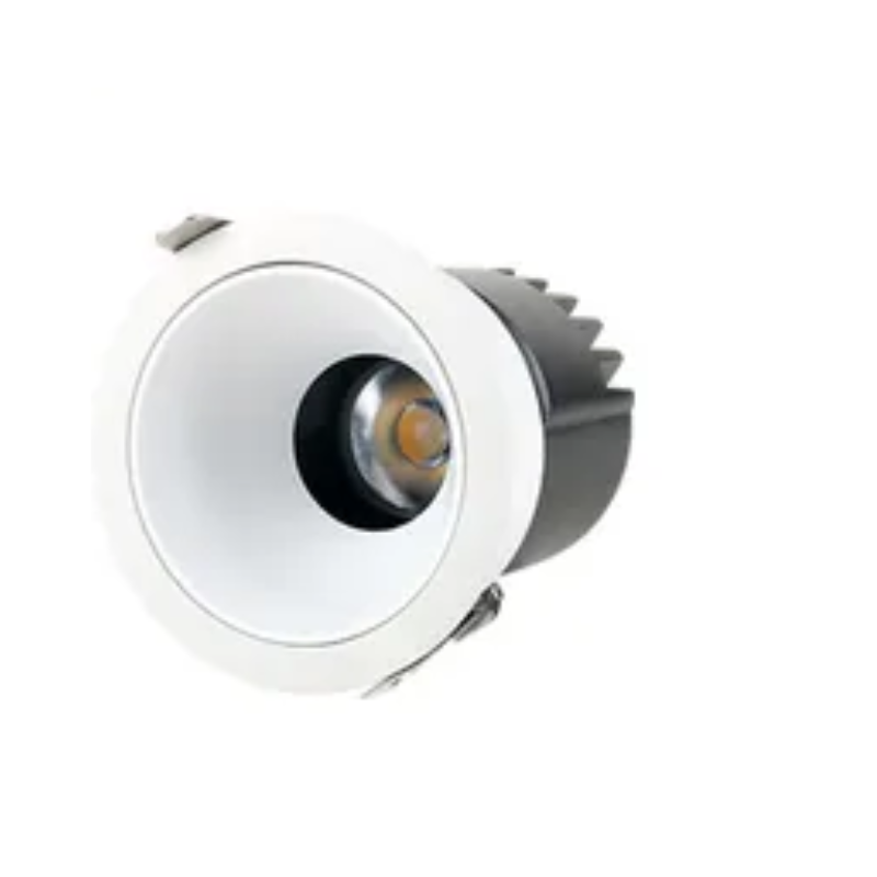 Dimmable anti-glare LED recessed ceiling light, 18W warm white 3000K COB spotlight