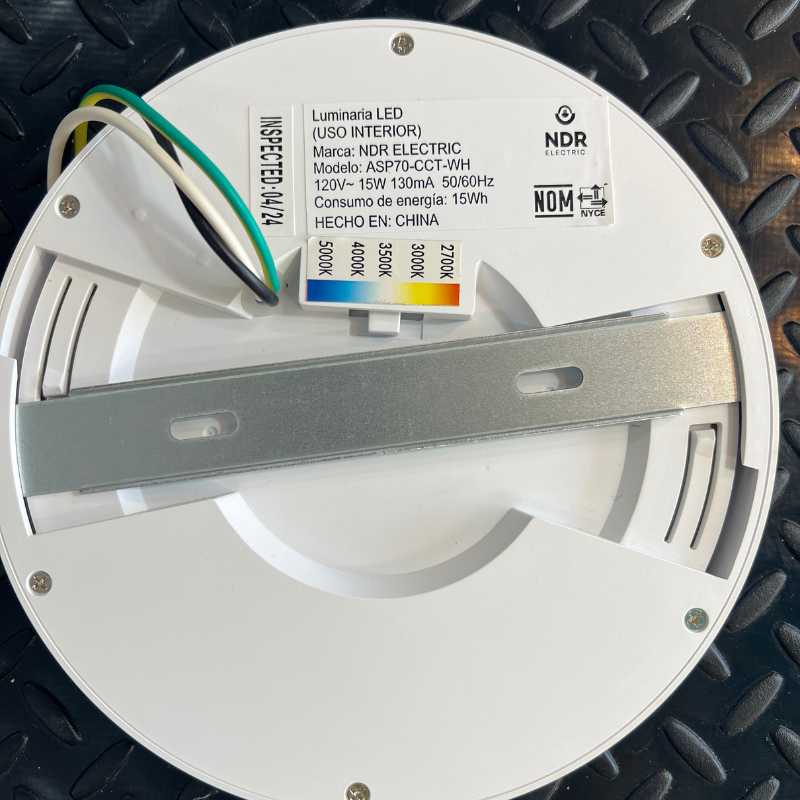 Lampara LED 12W Sobreponer Aspen CCT 27K-5K Uso Exterior