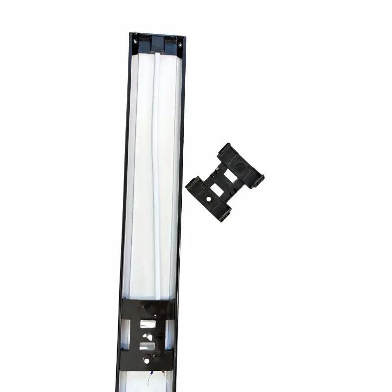 Tubo Flat Negro 36W, 120cm Largo, IP20 Uso Interior Blanco Frío 6K Policarbonato