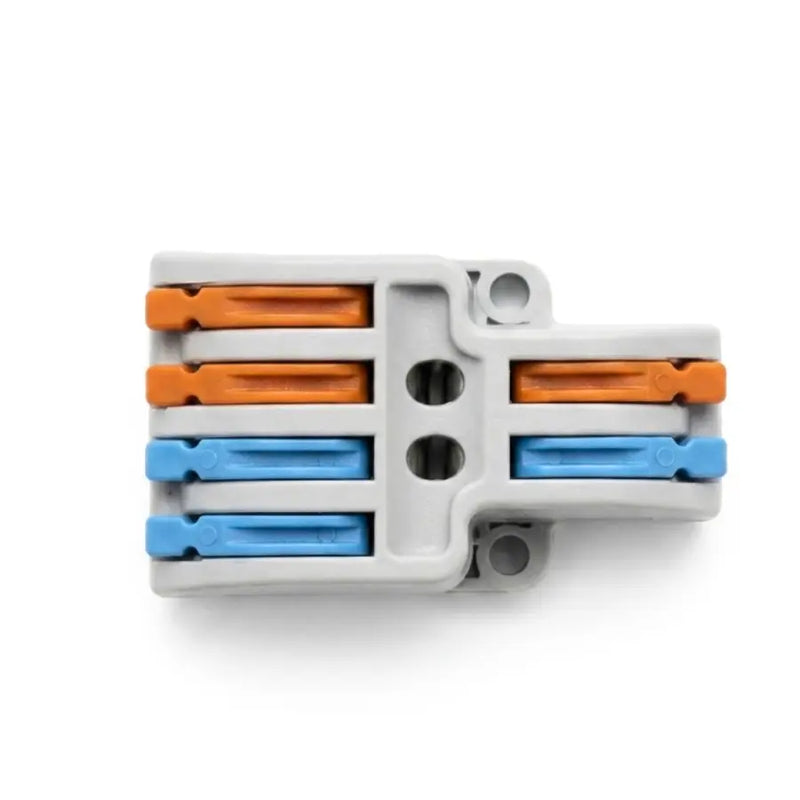 Conector Rápido Para Empatar Cable Duplex 2 entradas X 4 entradas  110V