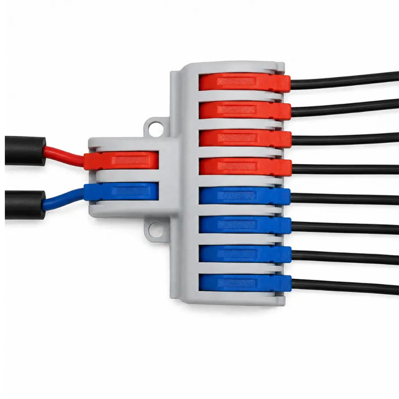 Conector Rápido Para Empatar Cable Duplex 2 entradas X 8 entradas  110V
