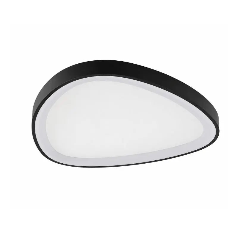 Luminaria 60W  Sobreponer Semi Triangular Negro CCT Cambio De Blanca Cálido a Frío, Atenuable Smart