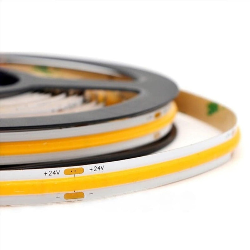 5M Tira LED COB 24V 8MM ROJO - Wattko