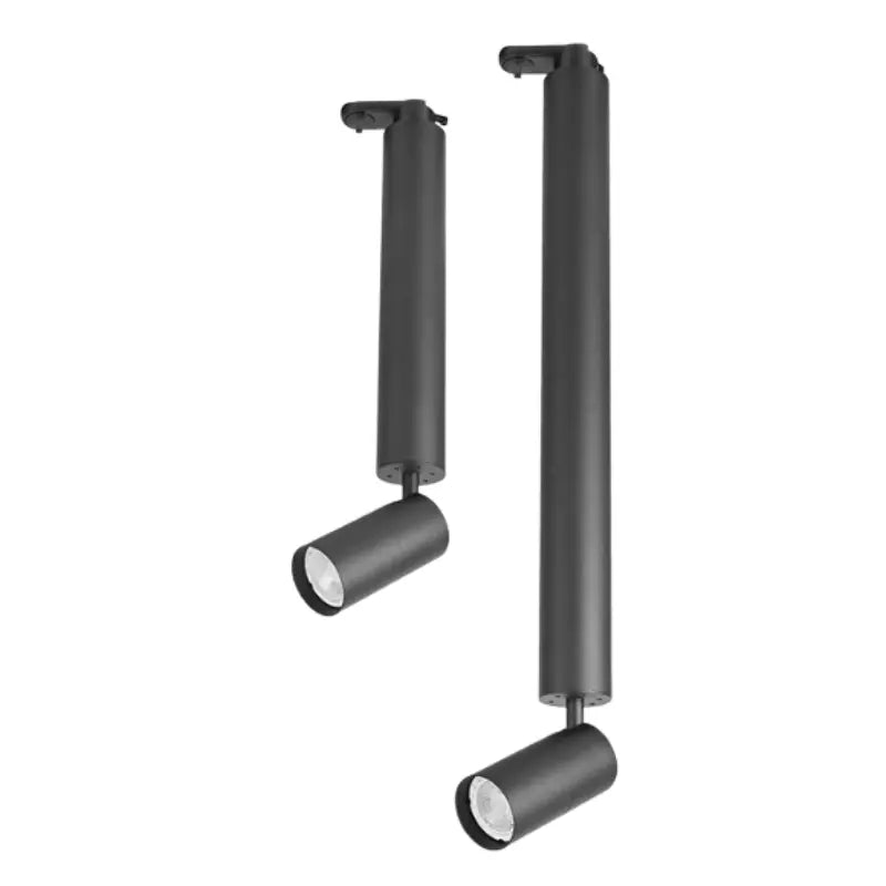 Spot Suspendido Color Negro 50cm/ 30 cm De Riel Electrificado 127V Para Foco GU10