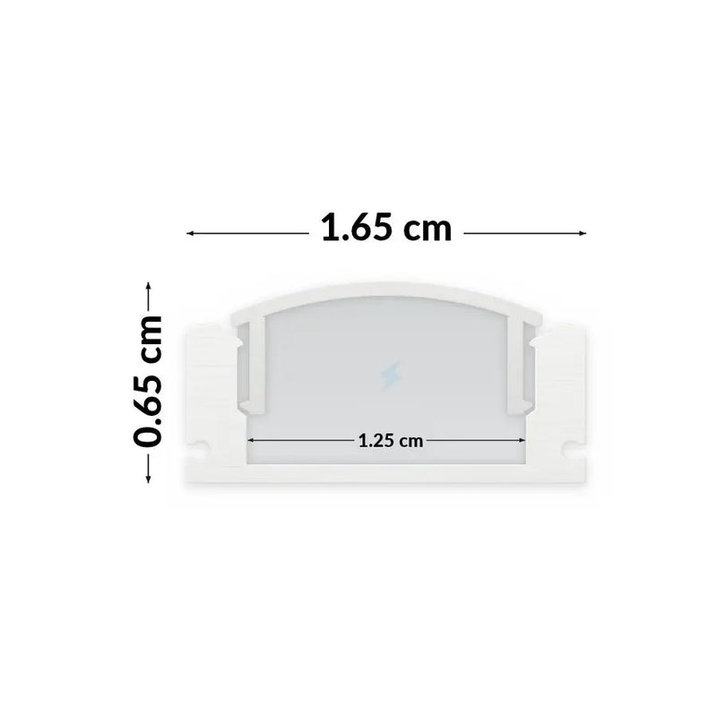 3M Perfil Aluminio Blanco 103W Empotrar/ Sobreponer 16.5x6.5mm
