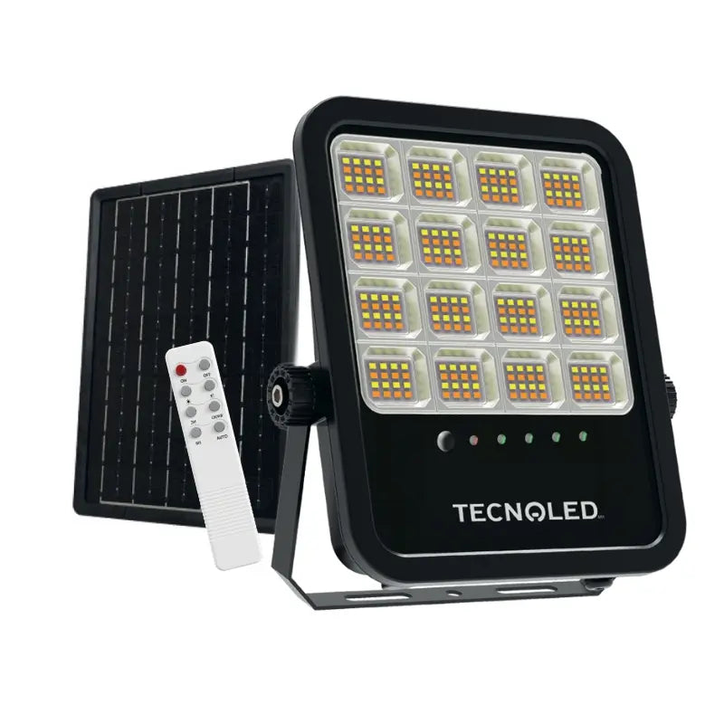 Reflector LED Solar 200W CCT Cambio De Tono 65K,43K Y 3K
